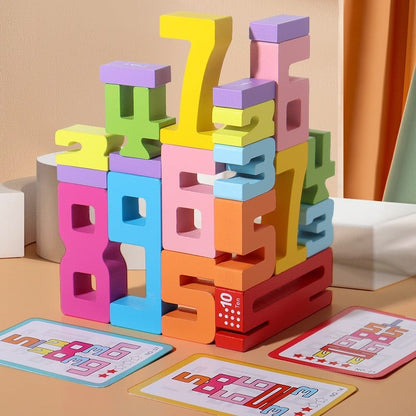 🏆LAST DAY SALE 49% OFF - 🎁 Wooden Number Building Block